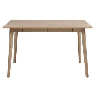 Bureau Lundo - eiken - 60x120x75 cm - Leen Bakker Bureau Lundo - eiken - 60x120x75 cm - Leen Bakker