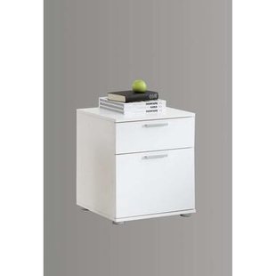 Nachtkastje Jack - 2 lades - wit - 53x45x38 cm - Leen Bakker Nachtkastje Jack - 2 lades - wit - 53x45x38 cm - Leen Bakker