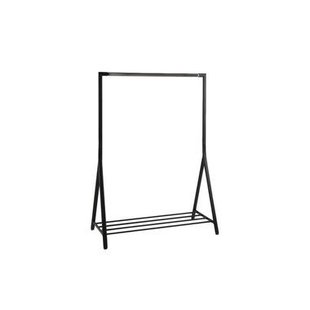 Leen Bakker - Kledingrek Riso - Staal - Zwart - 59x117x165 Cm