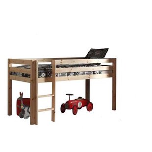 Leen Bakker - Vipack Halfhoogslaper Pino - 114x105,3x209,3 Cm - Grenenhout - Bruin - 105.3x114x209.3 Cm