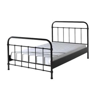 Leen Bakker - Vipack Bed New York - 120x200 Cm - Metaal - Zwart