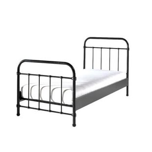 Leen Bakker - Vipack Bed New York - 90x200 Cm - Metaal - Zwart