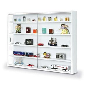 Leen Bakker - Vitrine Compilati - 60x80x9,5 Cm - Melamine - Wit - 9.5x80x60 Cm