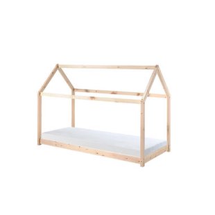 Leen Bakker - Vipack Bed Cabane - Naturel - 90x200 Cm - Grenenhout - Bruin