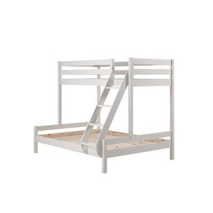 Leen Bakker - Vipack Stapelbed Pino - 207,5x157,5x166,8 Cm - Grenenhout - Wit - 207.5x157.5x166.8 Cm