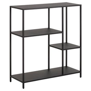 Leen Bakker - Boekenkast Jaxx - 86x79,5x30 Cm - Staal - Zwart