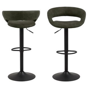 Barkruk Faber - olijfgroen (2 stuks) - Leen Bakker Barkruk Faber - olijfgroen (2 stuks) - Leen Bakker