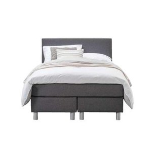 Leen Bakker - Boxcombinatie Alta 5-delig - Donker - 120x200cm - Stof - Grijs