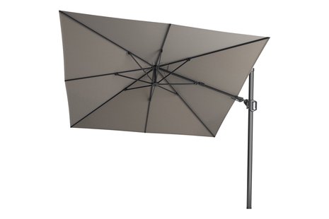 Platinum Challenger Zweefparasol T2 premium - 3x3 m. Manhattan Grey Platinum Challenger Zweefparasol T2 premium - 3x3 m. Manhattan Grey