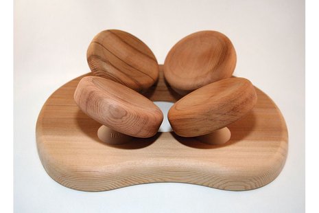 Halu | Ergonomische Hoofdsteun Rond | Red Cedar