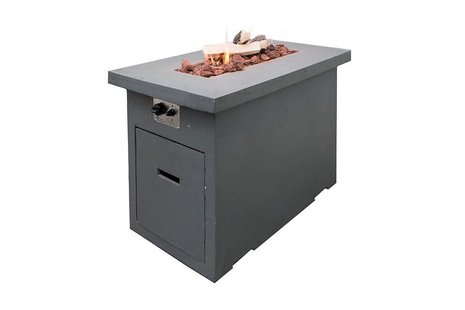 Fonteyn | Terrashaard Haarlem Rechthoek | Hoog Antraciet | Incl. Gasdrukregelaar