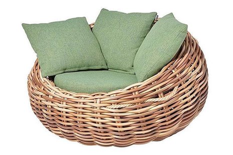 Apple Bee | Loungestoel Cocoon | Mocca-Green