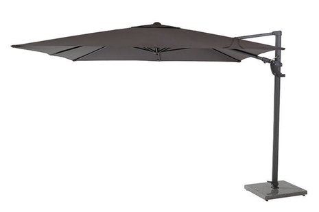 4 Seasons Outdoor | Horizon Premium Parasol 300 x 300 cm | Antraciet | Actie