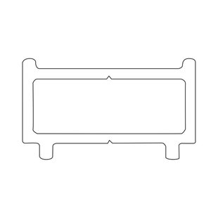 Sealskin Contour Verbredingsprofiel 1cm breed & 200cm hoog Goud geborsteld CCD800106490000