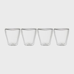 Dubbelwandige glazen - 250 ml - set van 4