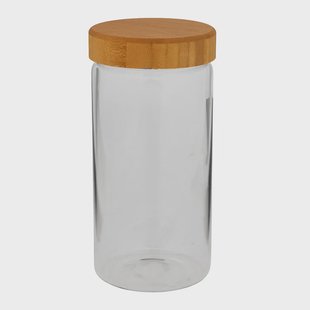 Voorraadpot met bamboe deksel - 1.1 liter