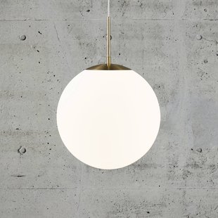 Nordlux Grant hanglamp in messing met glazen bol Ø 35cm