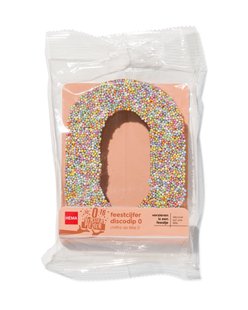 HEMA Chocolade feestcijfer 0 met discodip