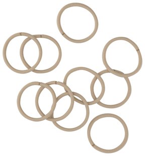 HEMA Haarelastieken beige Ø5cm - 10 stuks