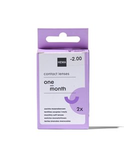 HEMA Zachte maandlenzen -2.00 - 2 stuks