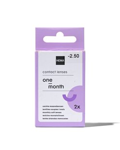 HEMA Zachte maandlenzen -2.50 - 2 stuks