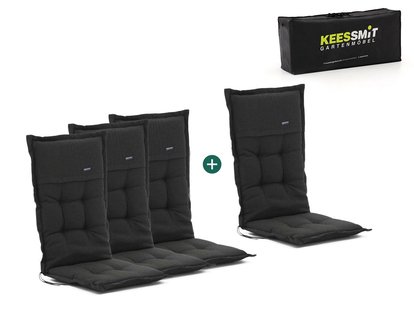 Madison tuinkussen set van 4 hoge rug - Laagste prijsgarantie!