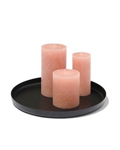 HEMA Kaarsonderzetter - Ø 25 cm - zwart (zwart)