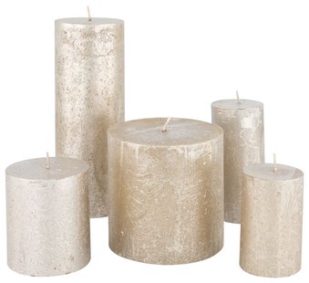HEMA Rustieke kaarsen champagne (champagne)
