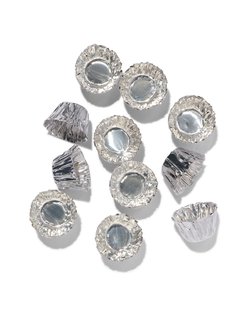 HEMA Kaarsenhulzen - Zilver - 30 Stuks (zilver) HEMA Kaarsenhulzen - Zilver - 30 Stuks (zilver)