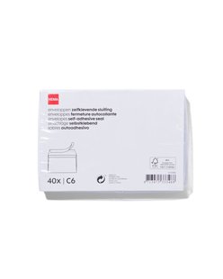 HEMA Enveloppen C6 - 40 stuks (wit)