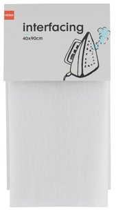 HEMA Vliesstof 40x90 opstrijkbaar (wit)