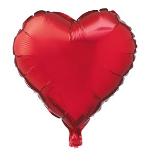HEMA Folieballon hart 16 cm (rood)