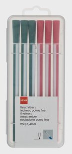 HEMA Fijnschrijvers - 12 stuks