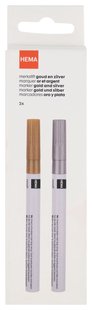 HEMA Merkstift goud/zilver - 2 stuks