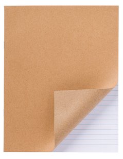 HEMA Schriften A5 gelinieerd kraft - 10 stuks (bruin)