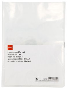 HEMA Insteekmap A4 - 25 stuks