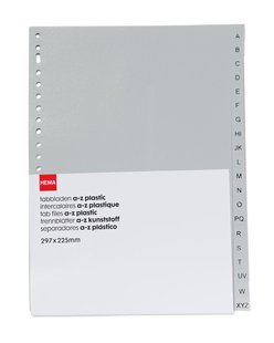 HEMA Tabbladen A-Z - 20 stuks