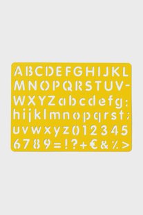 HEMA Tekensjabloon letters en cijfers