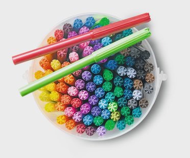 HEMA Viltstiften emmer - 100 stuks