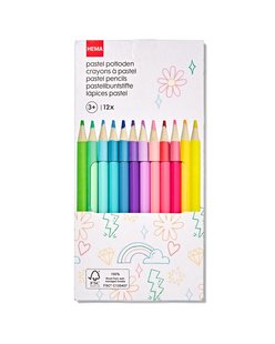 HEMA Kleurpotloden pastel - 12 stuks