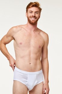 HEMA Heren tailleslips - 2 stuks wit (wit)