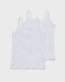 HEMA Meisjeshemden - 2 stuks wit (wit)