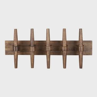 Dutchbone Jakub Kapstok| Wandkapstok Walnoot Hout Bruin