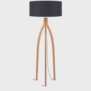 GOOD&MOJO Vloerlamp Annapurna - Blauw|Bamboe - Ø60cm