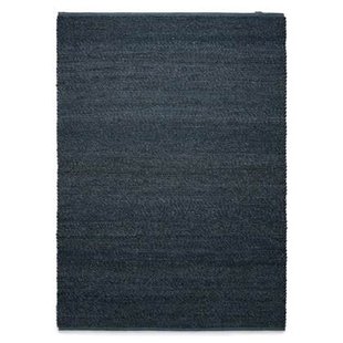 Nordic Weavers Wollen vloerkleed Lett - petrol - 90x160 cm