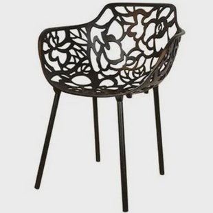 DS4U Cast magnolia stoel met arm zwart