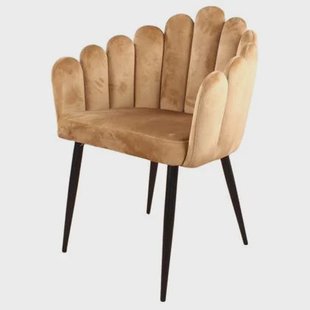 DS4U Flower eetkamerstoel velvet goud