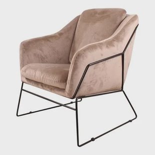 DS4U Antonio fauteuil velvet champagne DS4U Antonio fauteuil velvet champagne