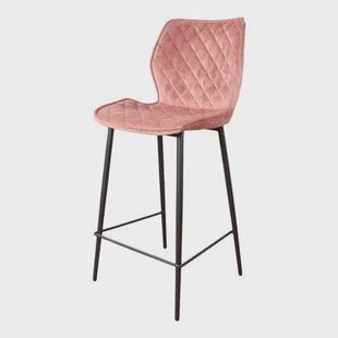 DS4U Ruby barkruk velvet 66 cm roze