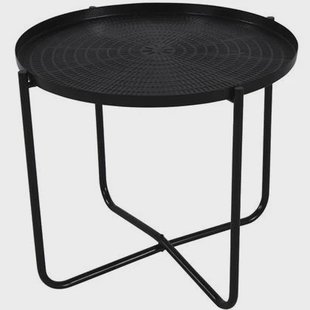 Lesli Living Bijzettafel Sumba Zwart 35 cm